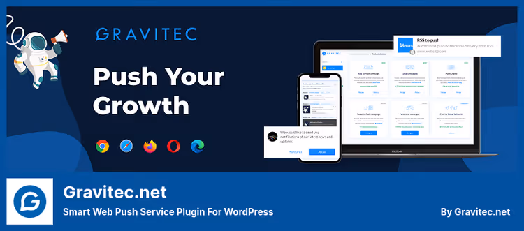 Site configuration in Gravitec.net service