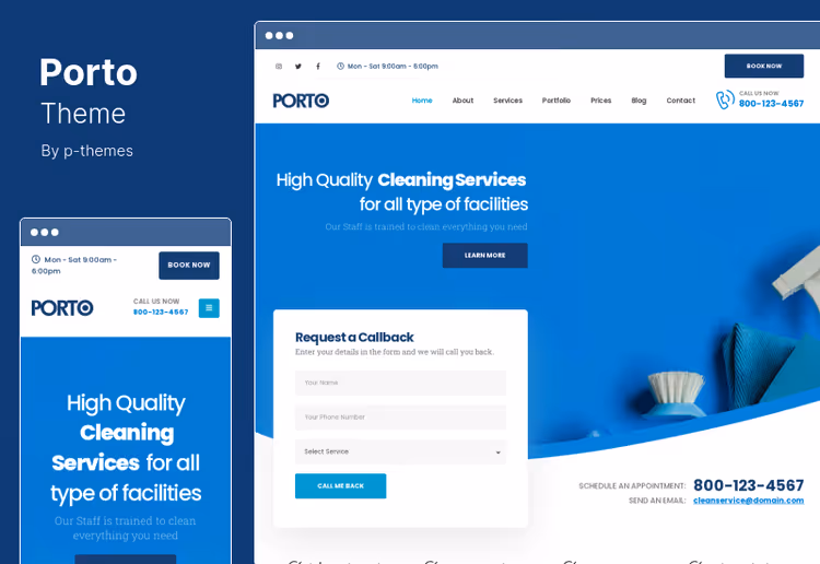 Porto theme, WooCommerce with speed optimization