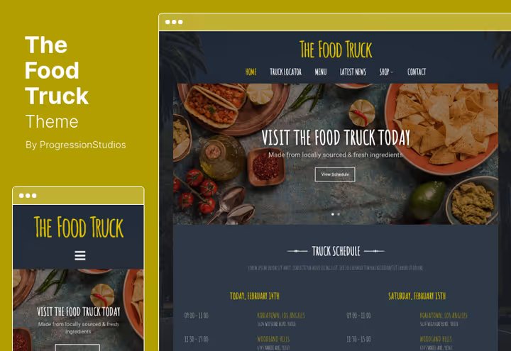 Kuvatõmmis The Food Truck teemast Revolution Slideriga