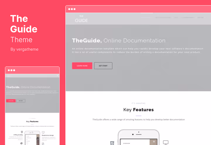 Одностраничный проект документации темы TheGuide