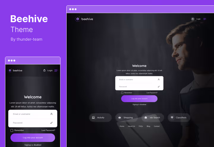 Тема Beehive, повноцінна соціальна мережа на BuddyPress і bbPress