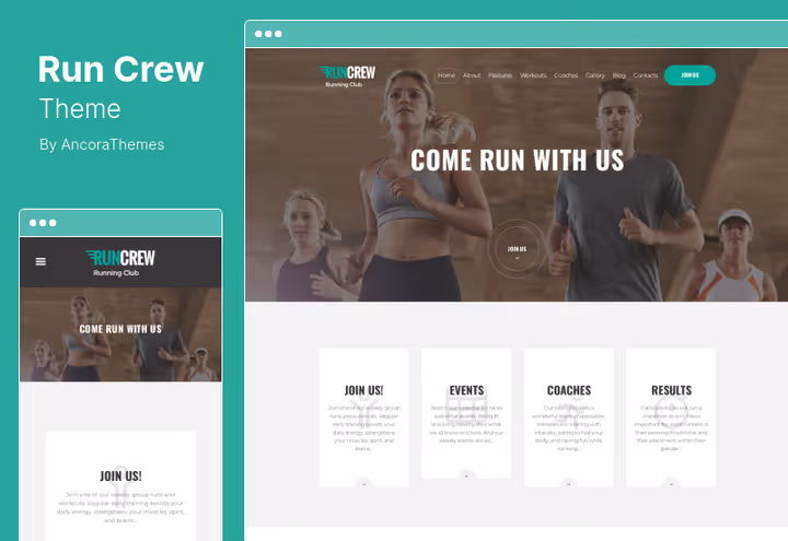 RunCrew teema jooksuklubile ja spordipoole