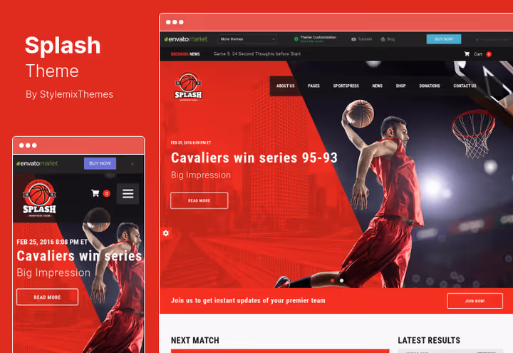 Splash teema audio- ja videosisuga spordiklubile