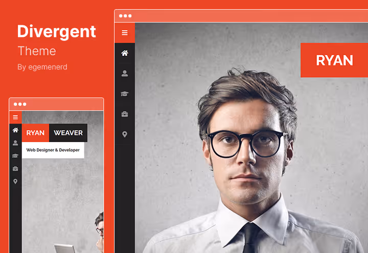 Divergent teema, vCard WooCommerce'i ja WPBakery ehitajaga