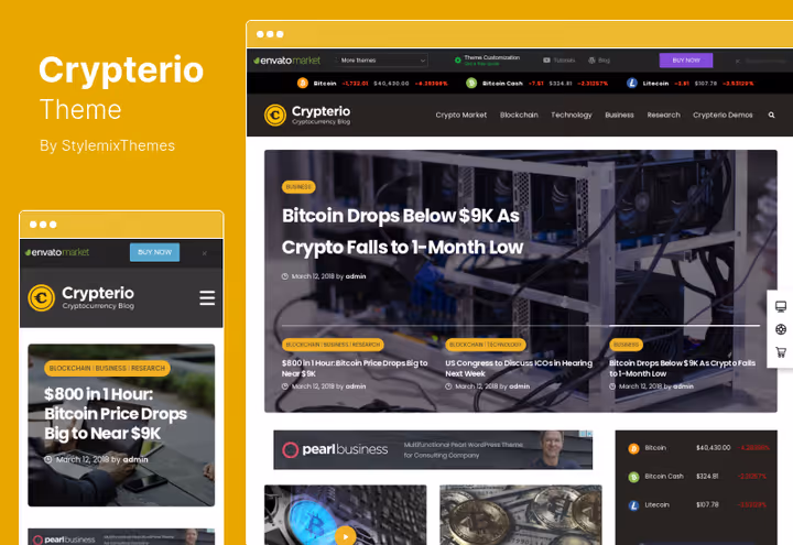 Crypterio teema, ICO sihtlehe ekraanipilt koos valgesse nimekirja kandmisega