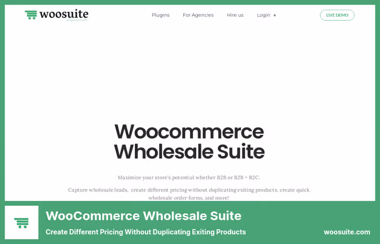 WooCommerce Wholesale Suite hulgimüügi hinnakujunduse juhtpaneel