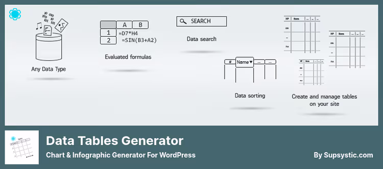 Data Tables Generator table builder from Supsystic