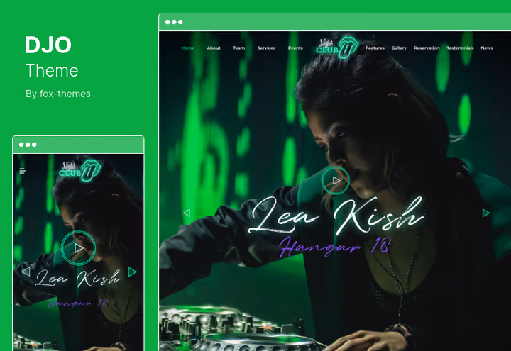 Tema DJO económico para discoteca