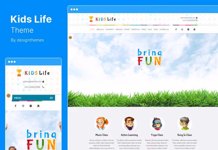 Тема Kids Life, дитячий садок і початкова школа