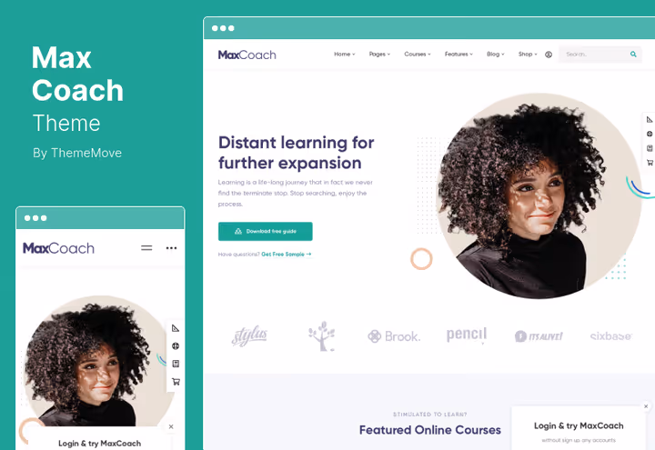 Тема MaxCoach, онлайн-курси і коучинг з LMS