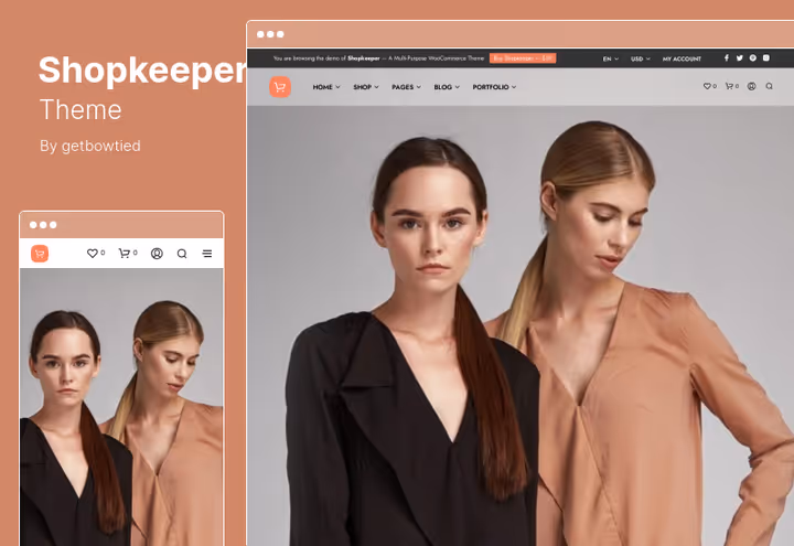 Shopkeeper-tema for en WooCommerce-nettbutikk