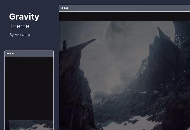 Gravity-tema for snart-tilgjengelig-sider på WordPress