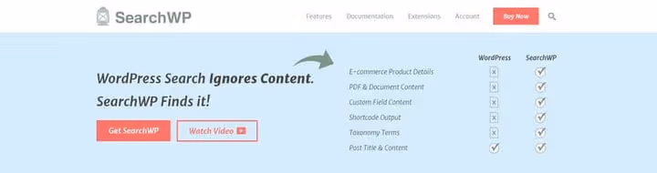Інтерфейс плагіна SearchWP для WordPress