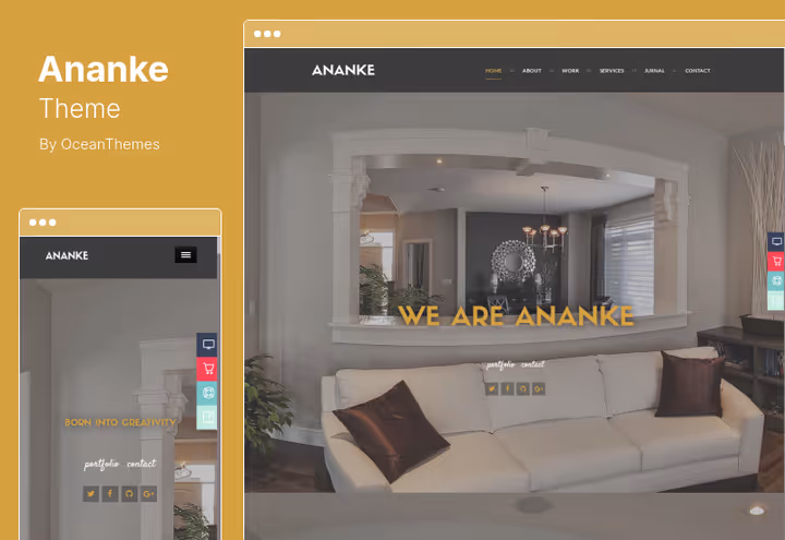 Тема Ananke с 8 макетами главной страницы