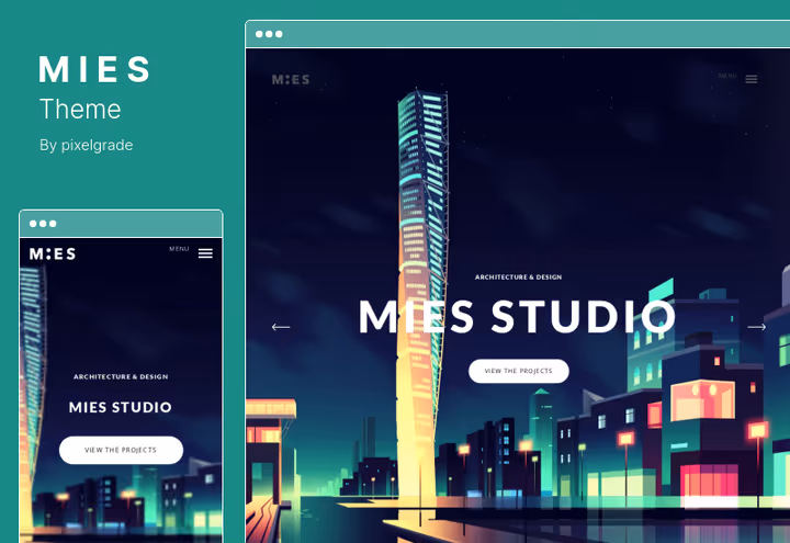 Архитектурная тема Mies с умным построителем проектов