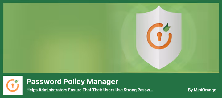 Passordpolicy-innstillinger fra miniOrange