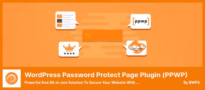 PPWP-plugininnstillinger for passordbeskyttelse av WordPress-sider