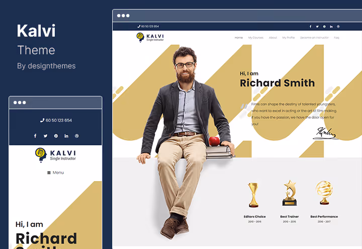 Kalvi LMS theme with geolocation for classes and course filtering