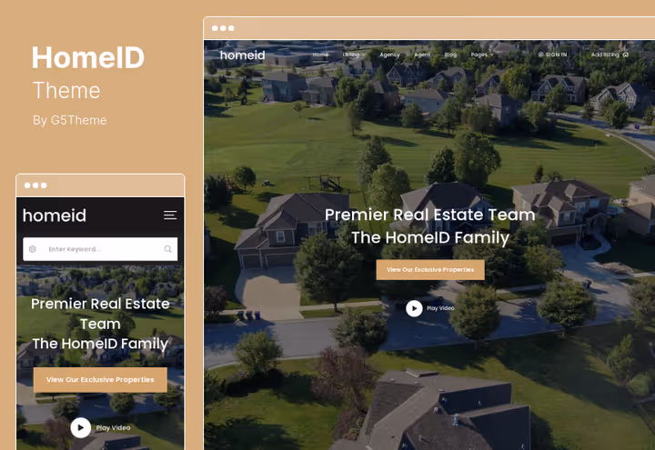 HomeID avaleht premium-kinnisvarakaartidega
