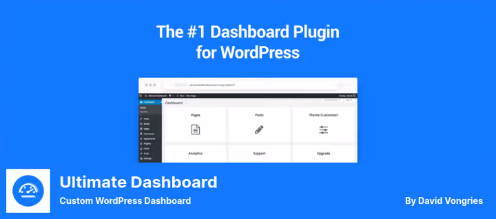 Kohandatud Ultimate Dashboard vidinatega WordPressi kliendile