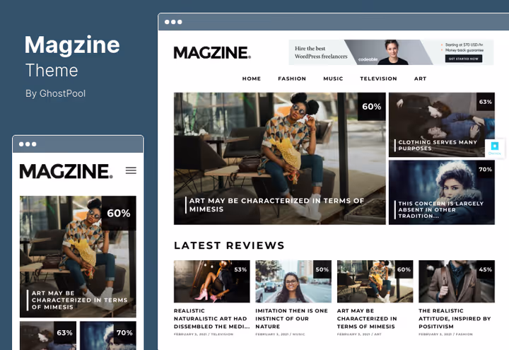Система рейтингів і оглядів теми Magzine