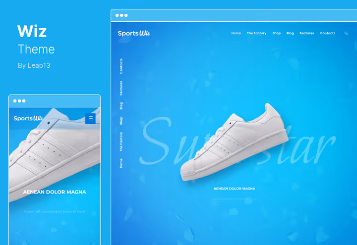 Багатоцільова тема Wiz з WooCommerce-інтеграцією