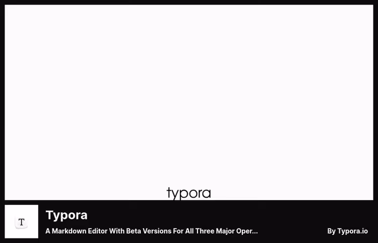 Typora: WYSIWYG-режим с живым рендерингом Markdown без переключений
