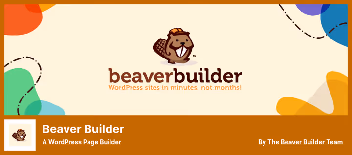 Beaver Builderi lohista-ja-viska redaktor puhta ruudustiku ja sisumoodulitega