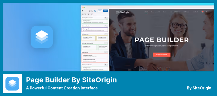 SiteOrigin Page Builderi taustaredaktor vidinate ja reaseadetega