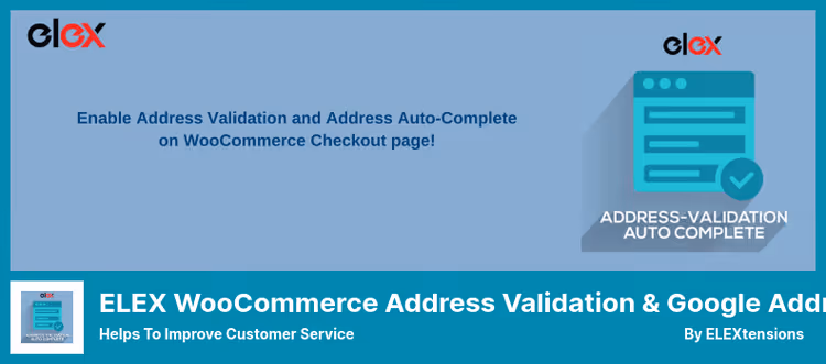 Интерфейс ELEX Address Validation с автоподстановкой Google