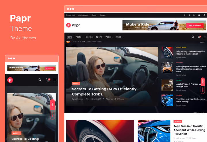 Papr demo with adaptive dark interface version