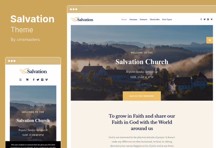 Salvation-tema, kirkemal for kristne og muslimske fellesskap