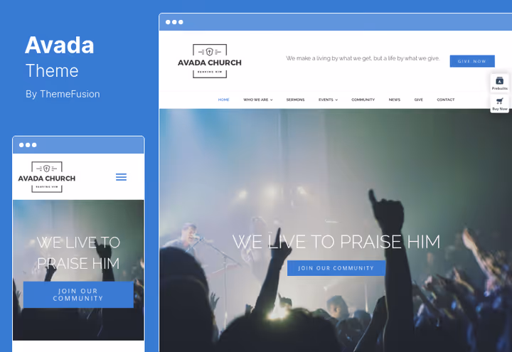 Avada, universell nettstedbygger for WordPress og WooCommerce