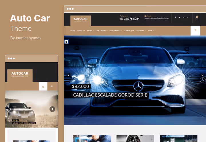 Auto Car biltema med katalog og bilsammenligning