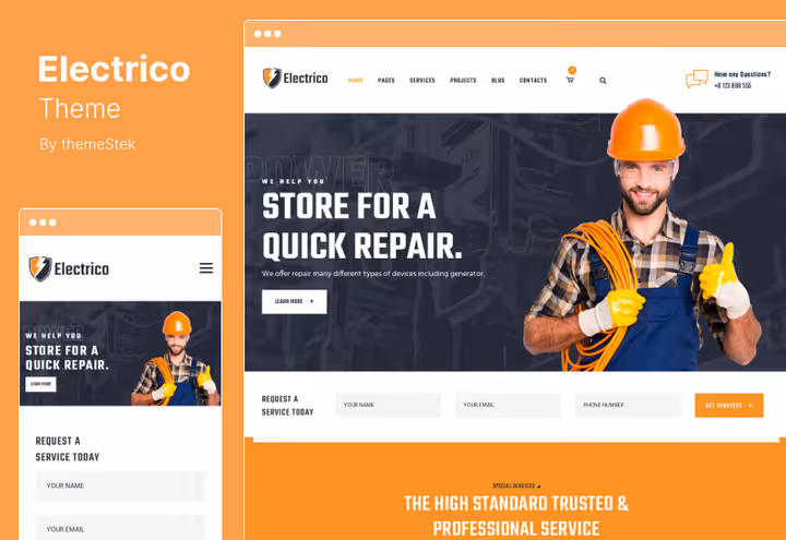 Electrico, multifunktsionaalne teema elektriärile WooCommerce'iga