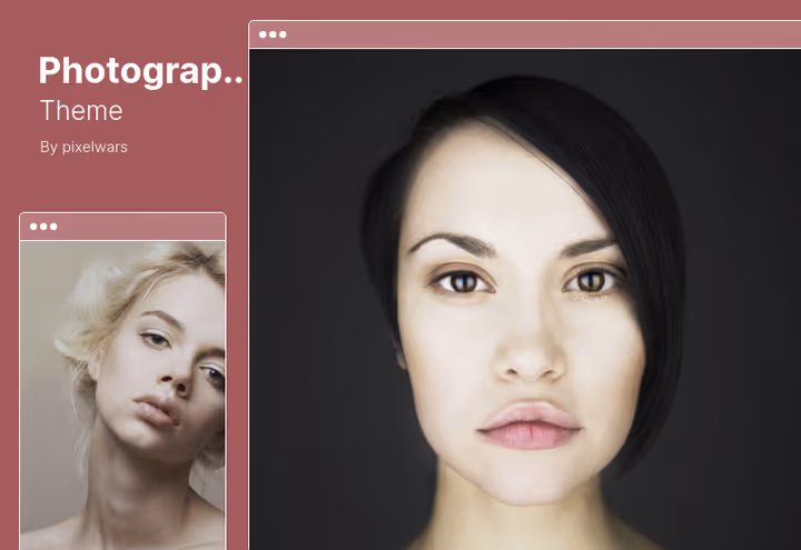 Universelt fotograf-tema med retina-støtte og HTML5-video