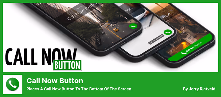 Call Now Button floating call button on mobile site