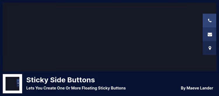 Sticky Side Buttons on WordPress site