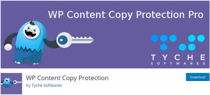 WP Content Copy Protection plugin on WordPress.org site