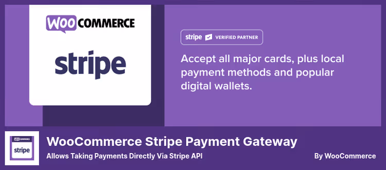 WooCommerce Stripe Payment Gateway-innstillingsside i administrasjonspanelet