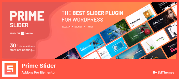 Віджети Prime Slider для Elementor у візуальному редакторі WordPress
