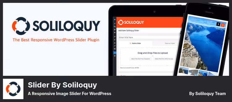 Головний екран керування слайдерами Soliloquy у WordPress-панелі