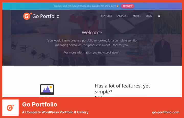 Modelos de grelha do Go Portfolio para WordPress