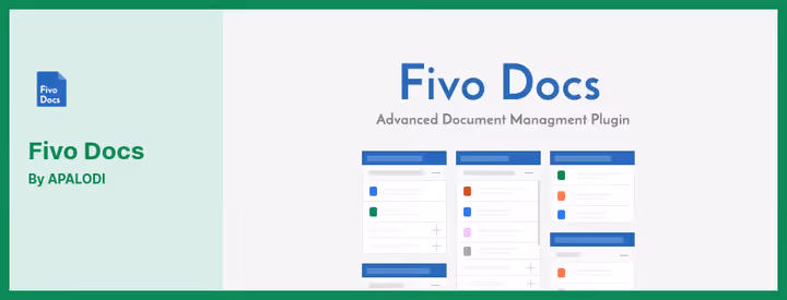 Плагін Fivo Docs для керування документами та вкладеннями WordPress