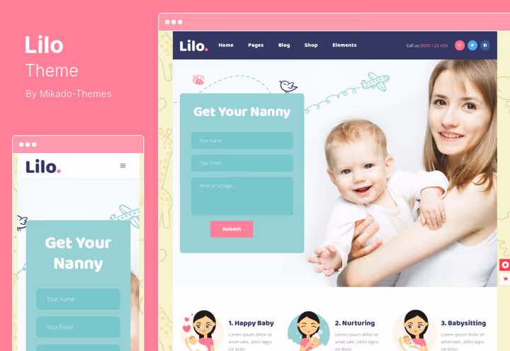 Lilo, tema para creche e jardim de infância