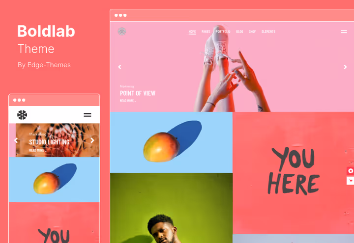 Boldlab teema, agentuuriteema 11 avalehe ja WPBakery'ga