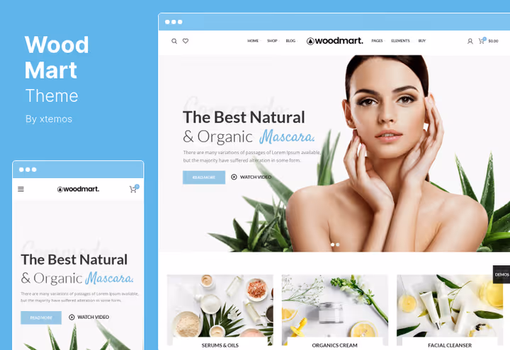 Тема WoodMart, WooCommerce-магазин з оптимізацією під Google Page Speed