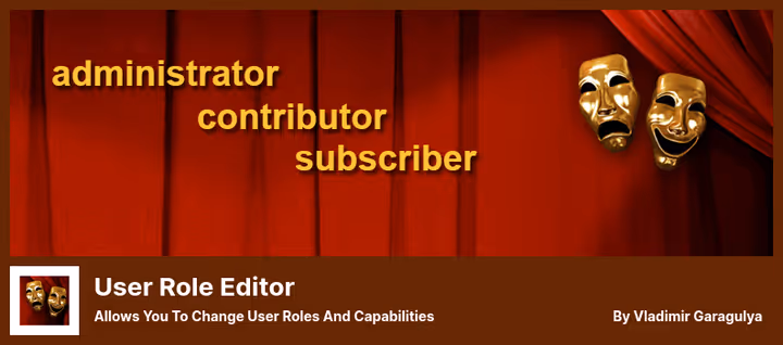 Grensesnitt for User Role Editor for administrasjon av roller og tillatelser i WooCommerce