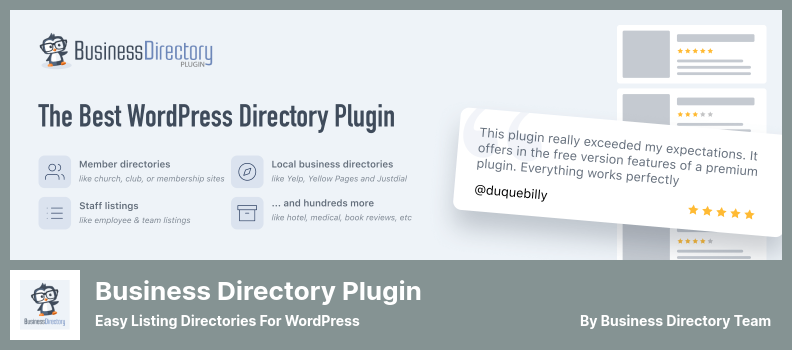 10 migliori plugin per directory di WordPress 🥇 2022 (gratuito e professionale)