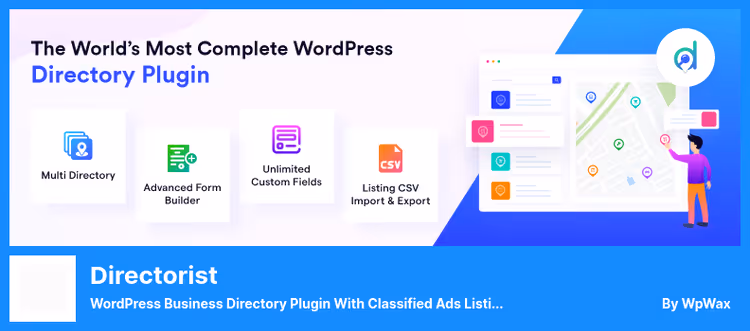 Interface do Directorist, criação de um site de anúncios WordPress